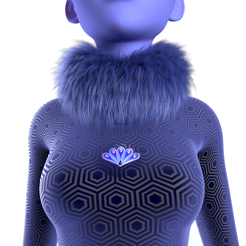 Miraculous Peacock Charged Brooch