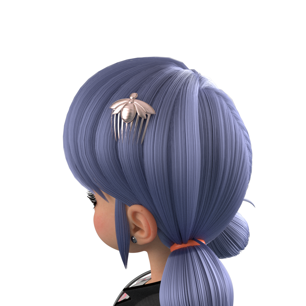 <tc>Miraculous de l'Abeille - Peigne à cheveux camouflage de Marinette</tc>