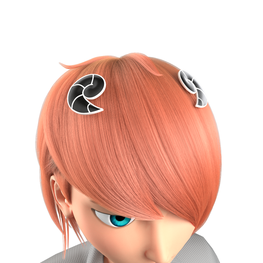 <tc>Miraculous de la Chèvre - Barrettes de Caprikid</tc>