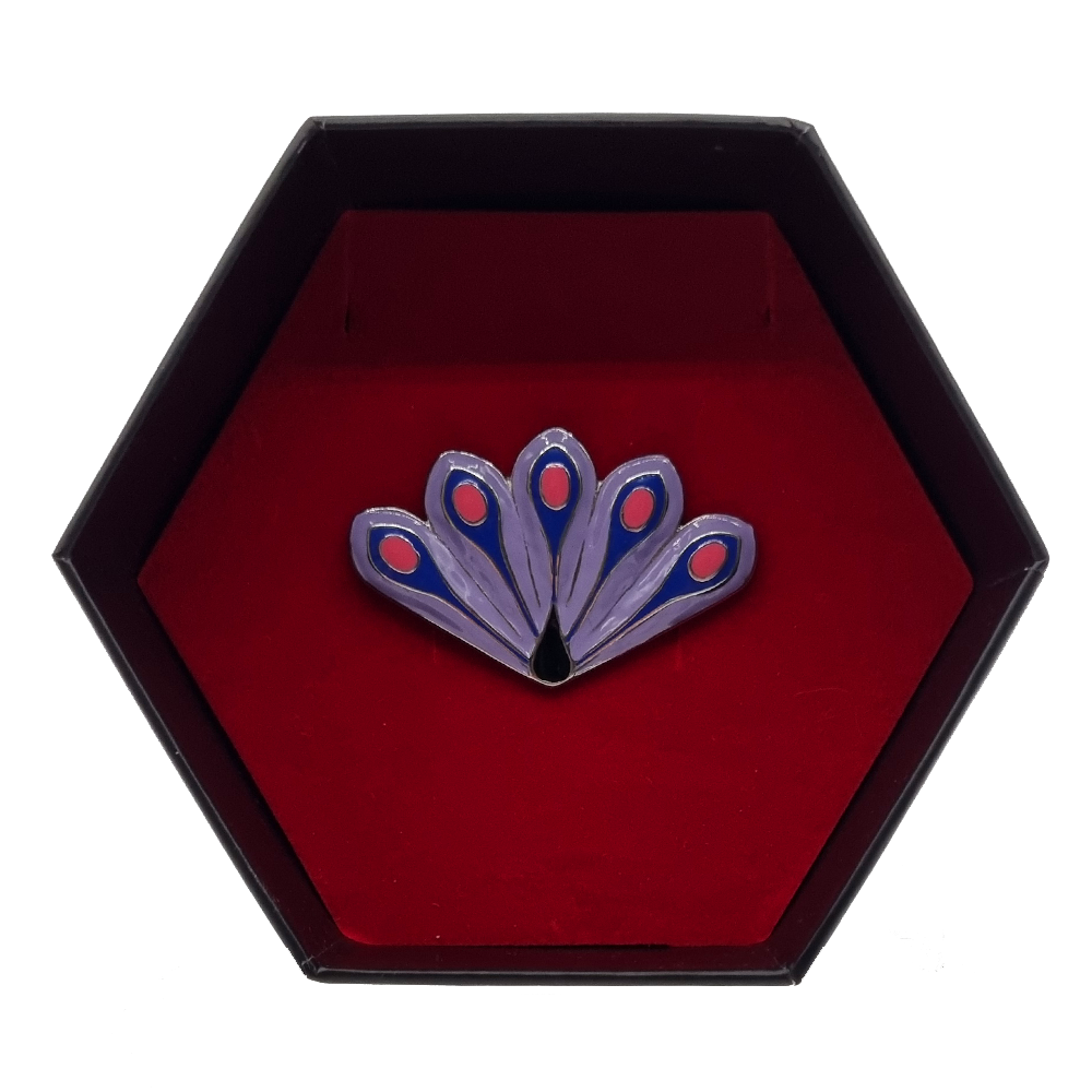 Miraculous Peacock Charged Brooch