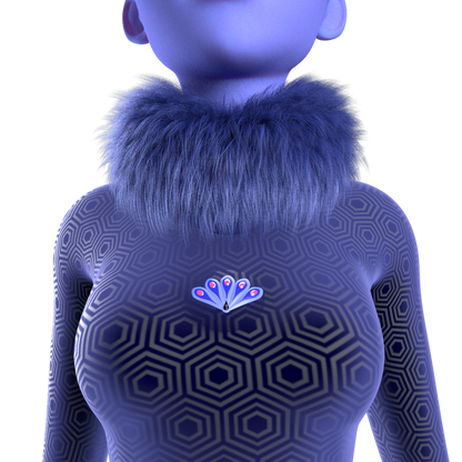 Miraculous Peacock Charged Brooch