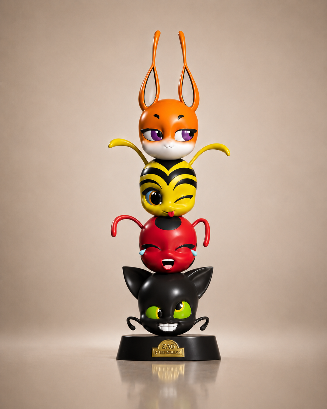 Miraculous Kwamis Totem Sculpture