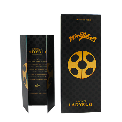 Sculpture en bronze de coccinelle