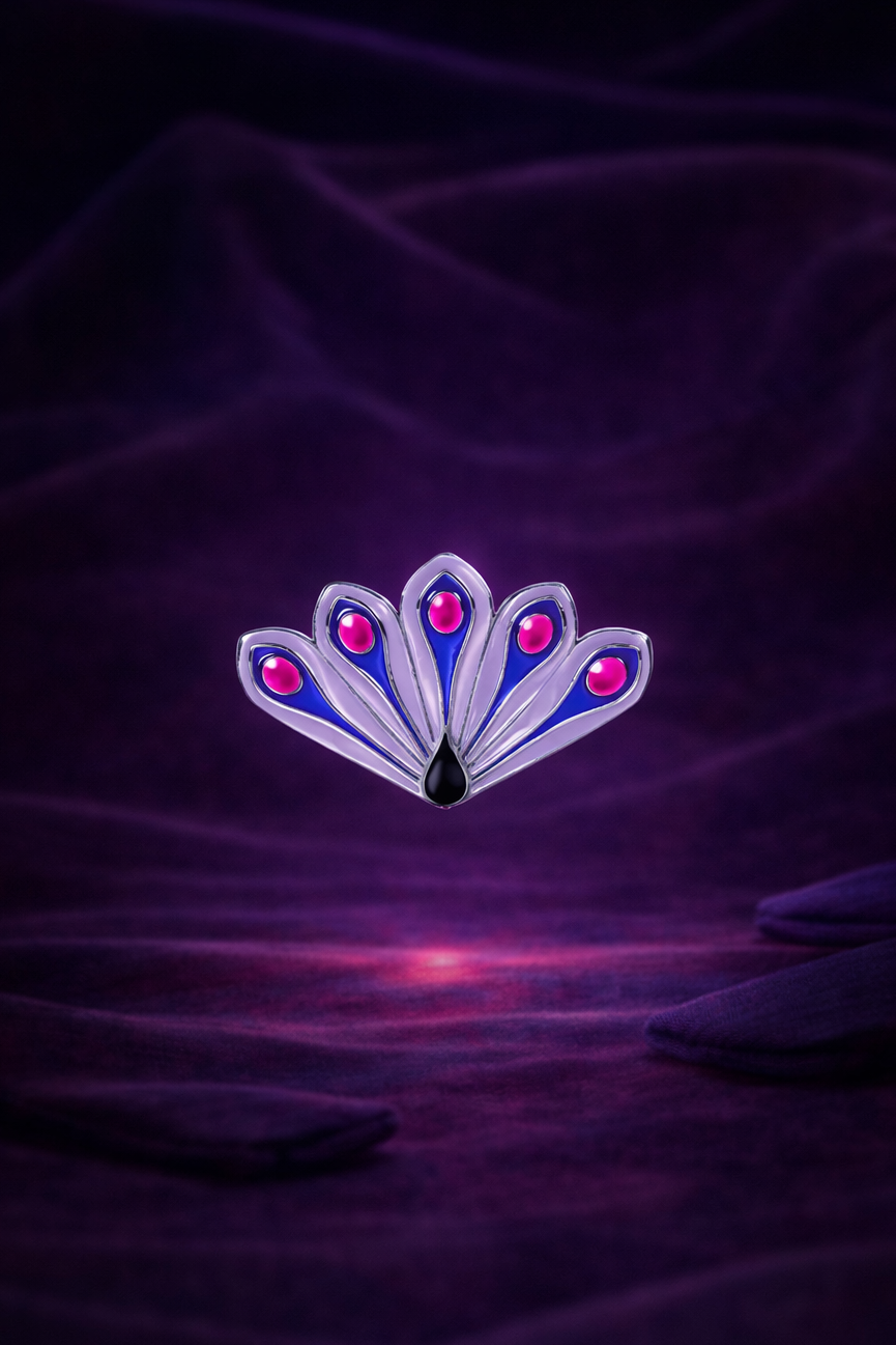 Miraculous Peacock Charged Brooch