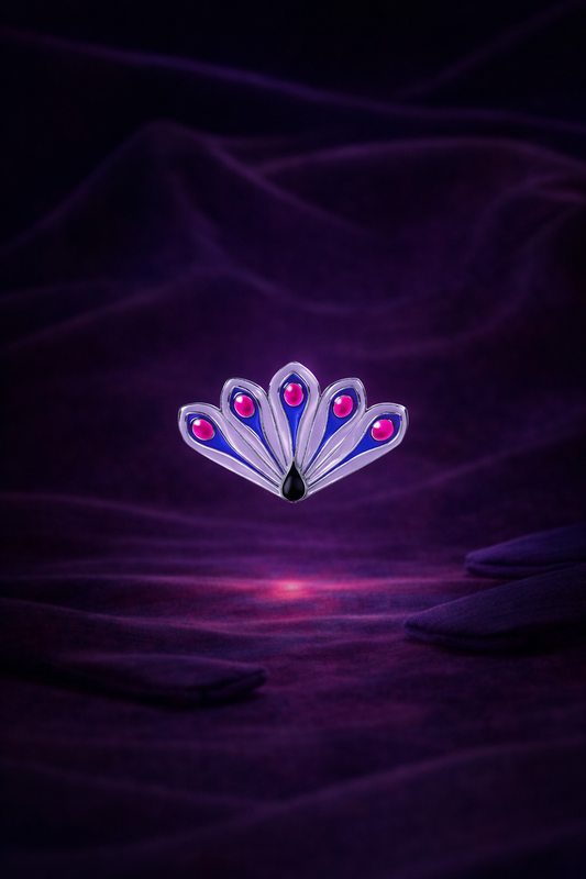 Broche miraculeuse Paon chargée