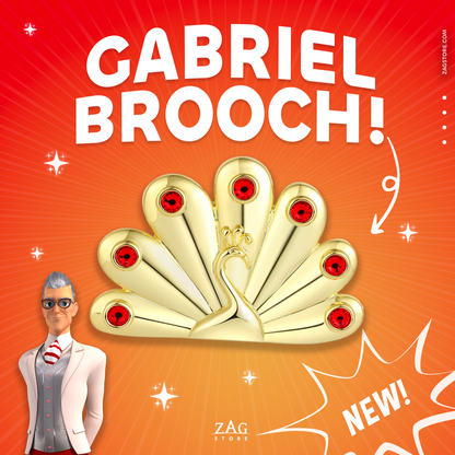 Miraculous Broche camouflage du Paon de Gabriel