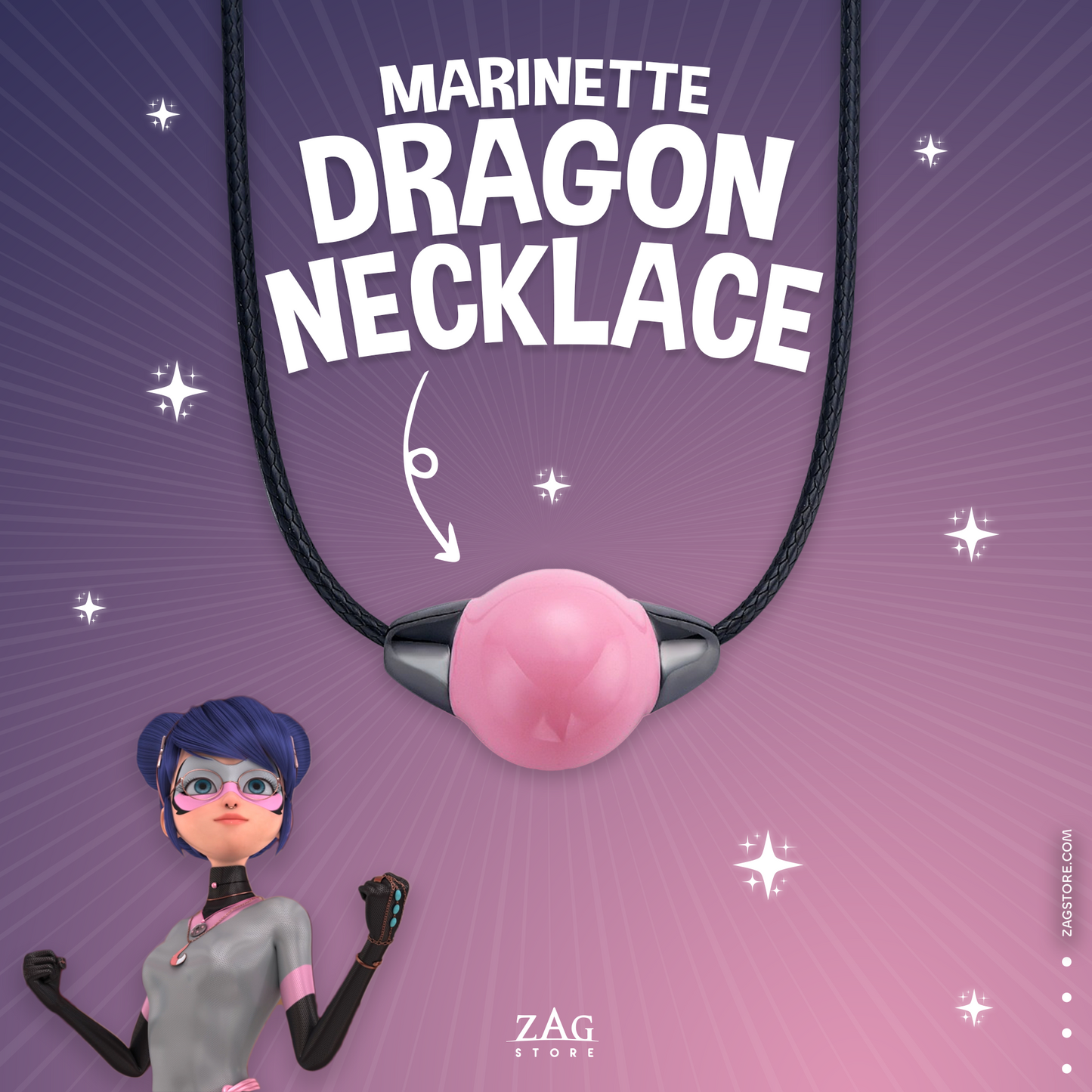 <tc>Miraculous du Dragon - Collier camouflage de Marinette</tc>