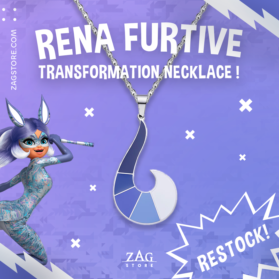 Miraculous Rena Furtive Transformation Necklace – Zag Store Europe