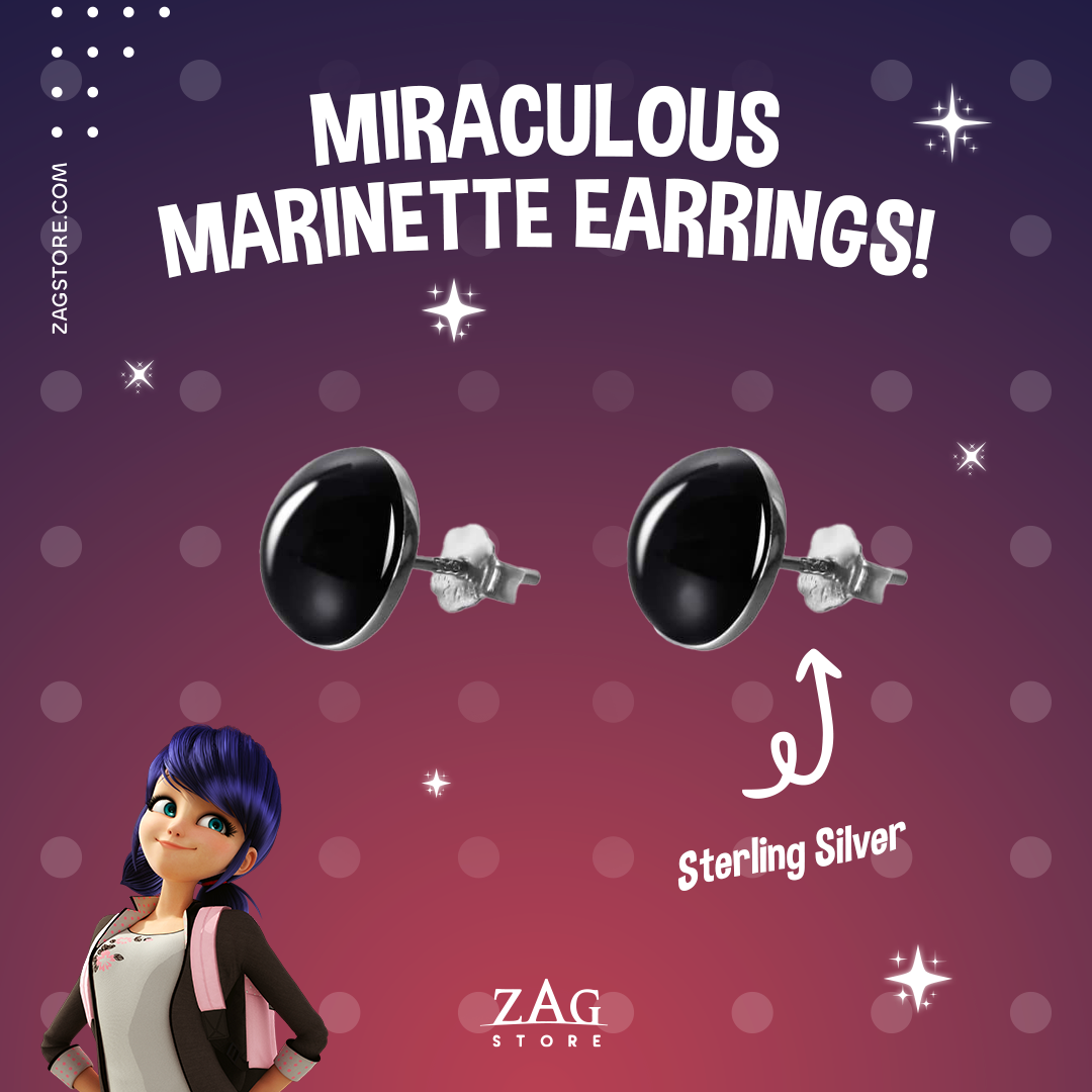 Miraculous Marinette Earrings Studs Zag Store Europe