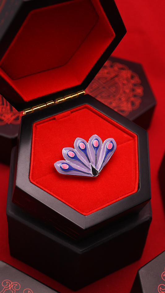 Miraculous Peacock Charged Brooch