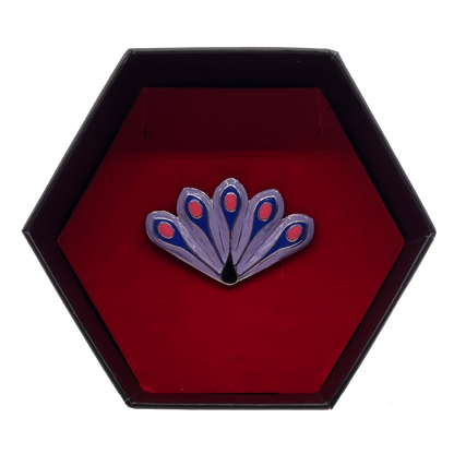 Miraculous Peacock Charged Brooch