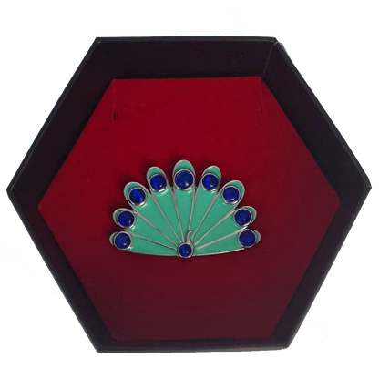 Miraculous Peacock Camouflage Brooch